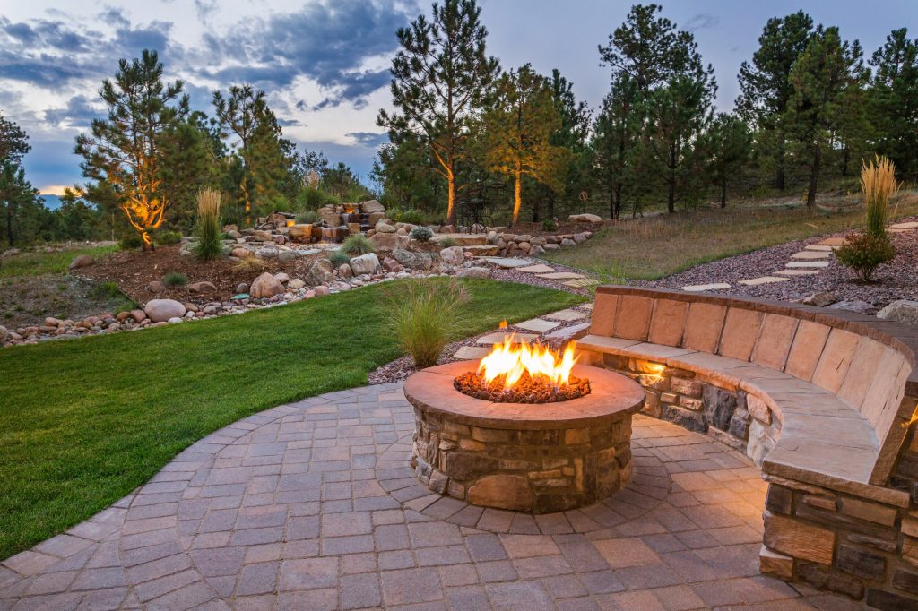 Fire Pits Prescott Yavapai Landscaping, How To Make A Curved Fire Pit Bench