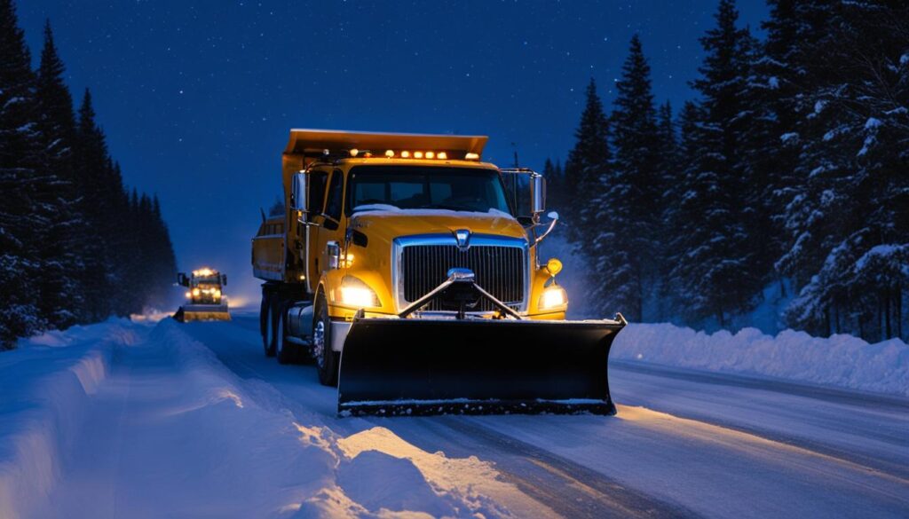 best practices for snow removal in the dark