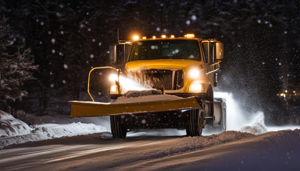 The Importance of Visibility and Lighting in Nighttime Snow Plowing