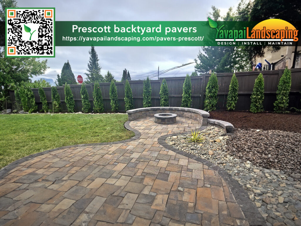 Prescott backyard pavers
