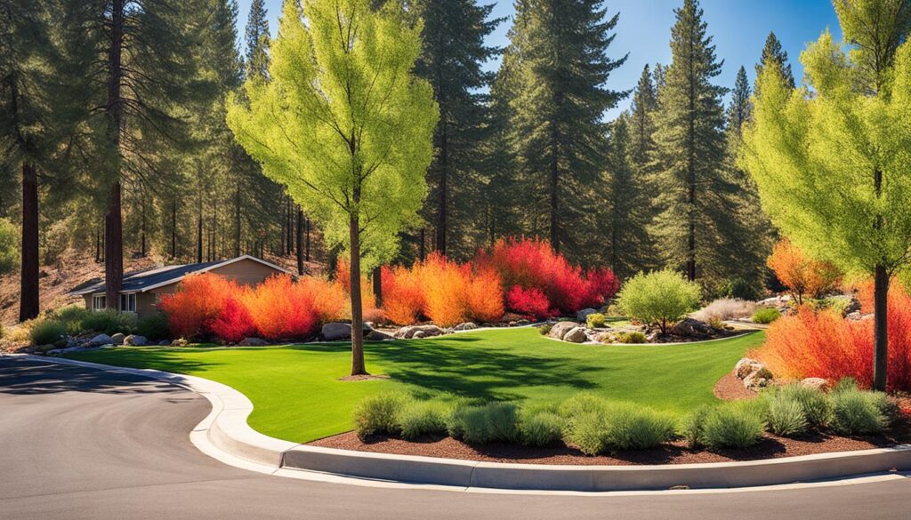 Fire-resistant landscaping techniques