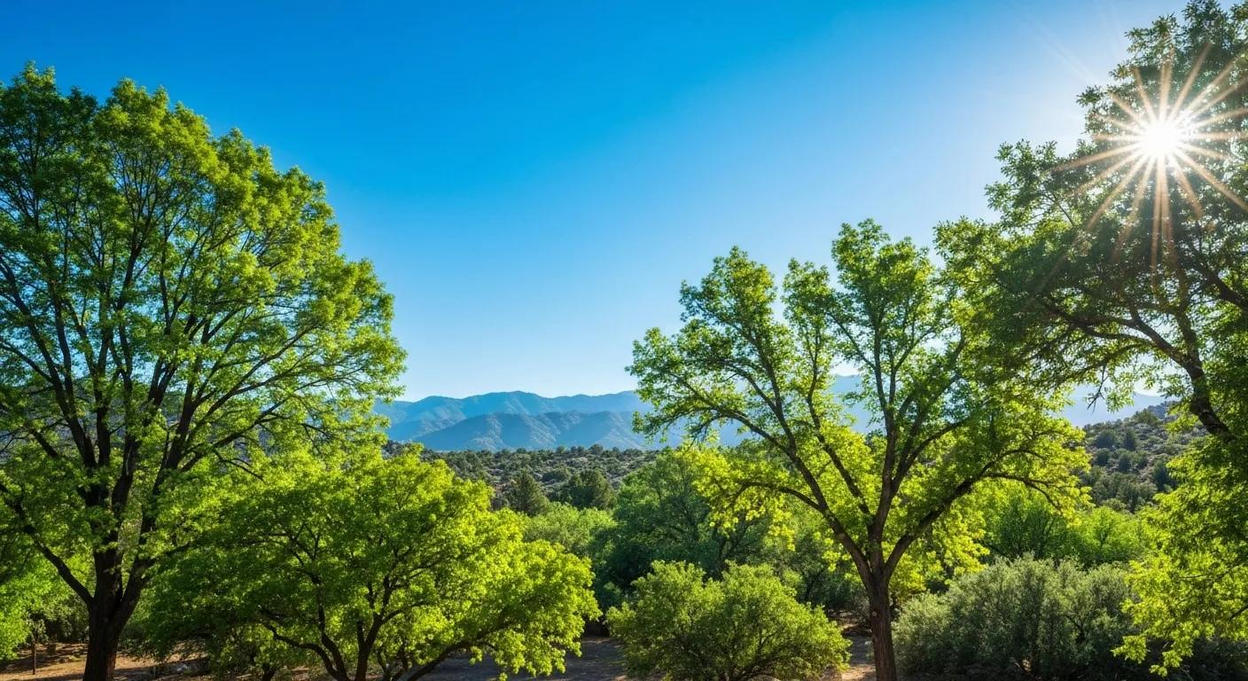 Vibrant, healthy trees thriving in a Yavapai County landscape, highlighting the importance of expert tree care