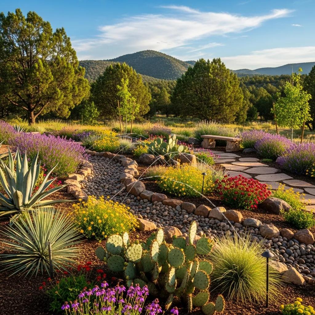 Drought-tolerant planting and erosion control measures in Prescott landscape