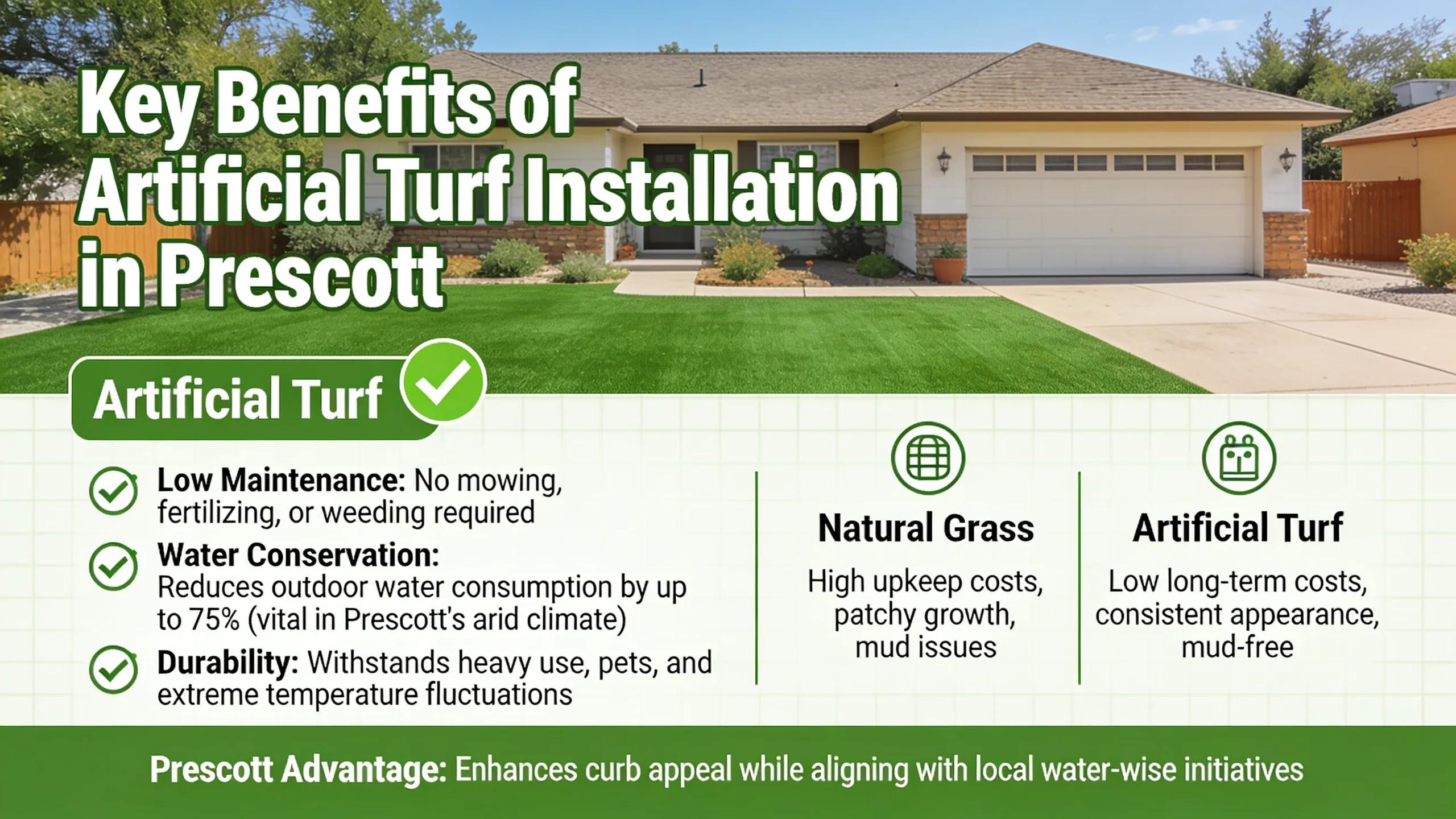 What Are the Key Benefits of Artificial Turf Installation in Prescott